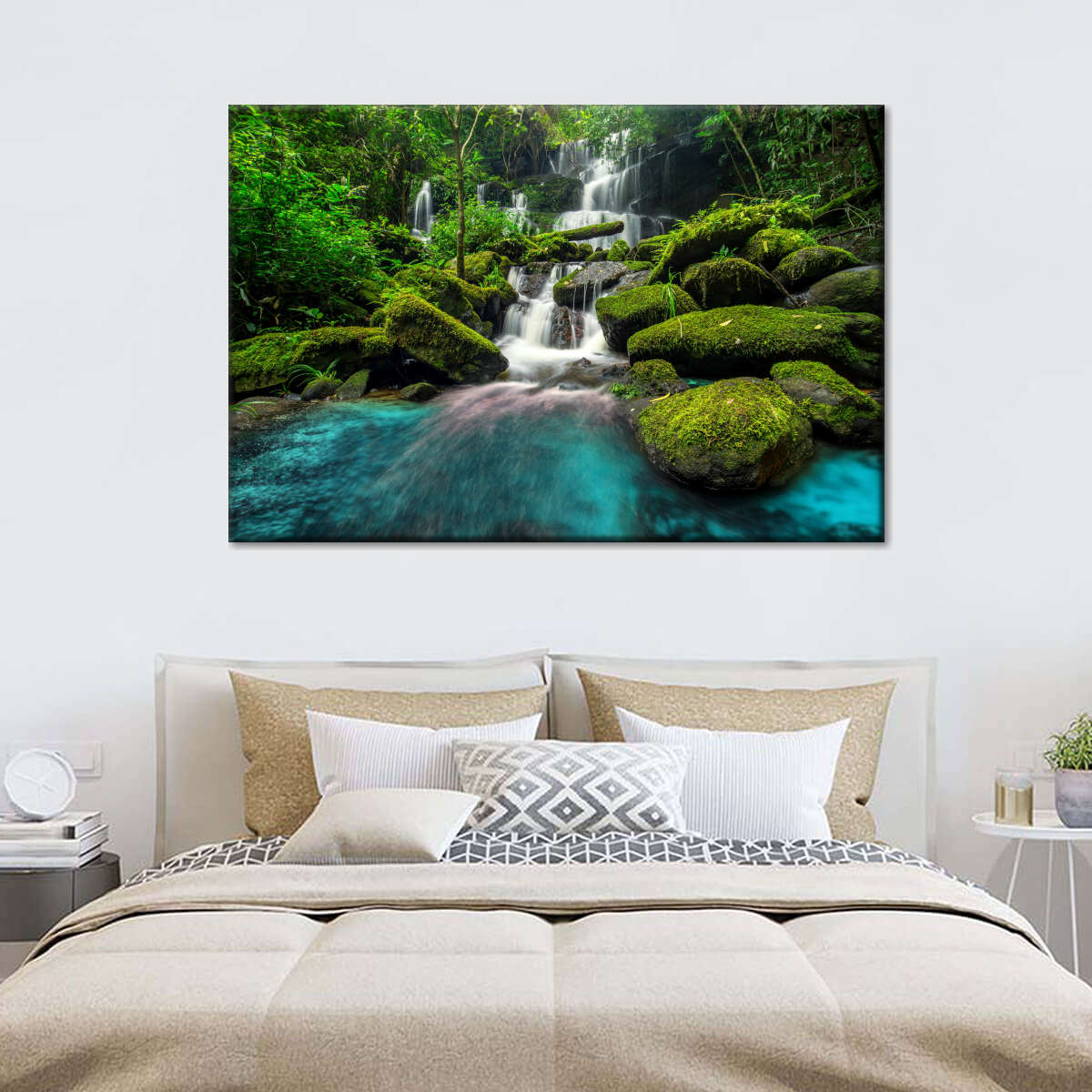 Tropical Waterfall Wall Art