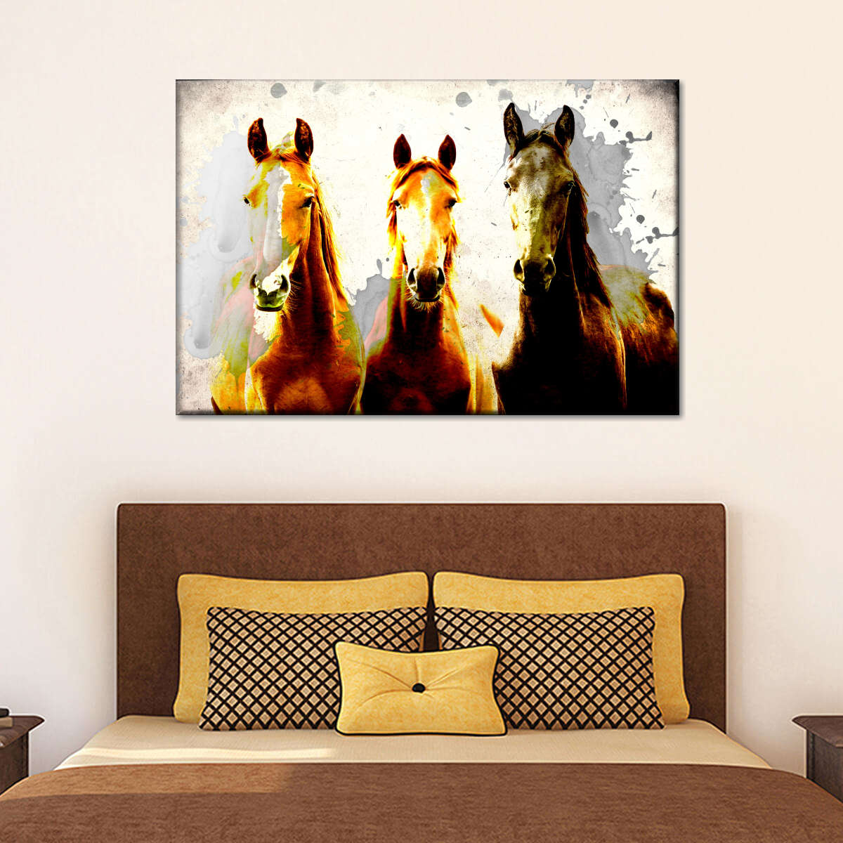 Three Horse Heads Wall Art