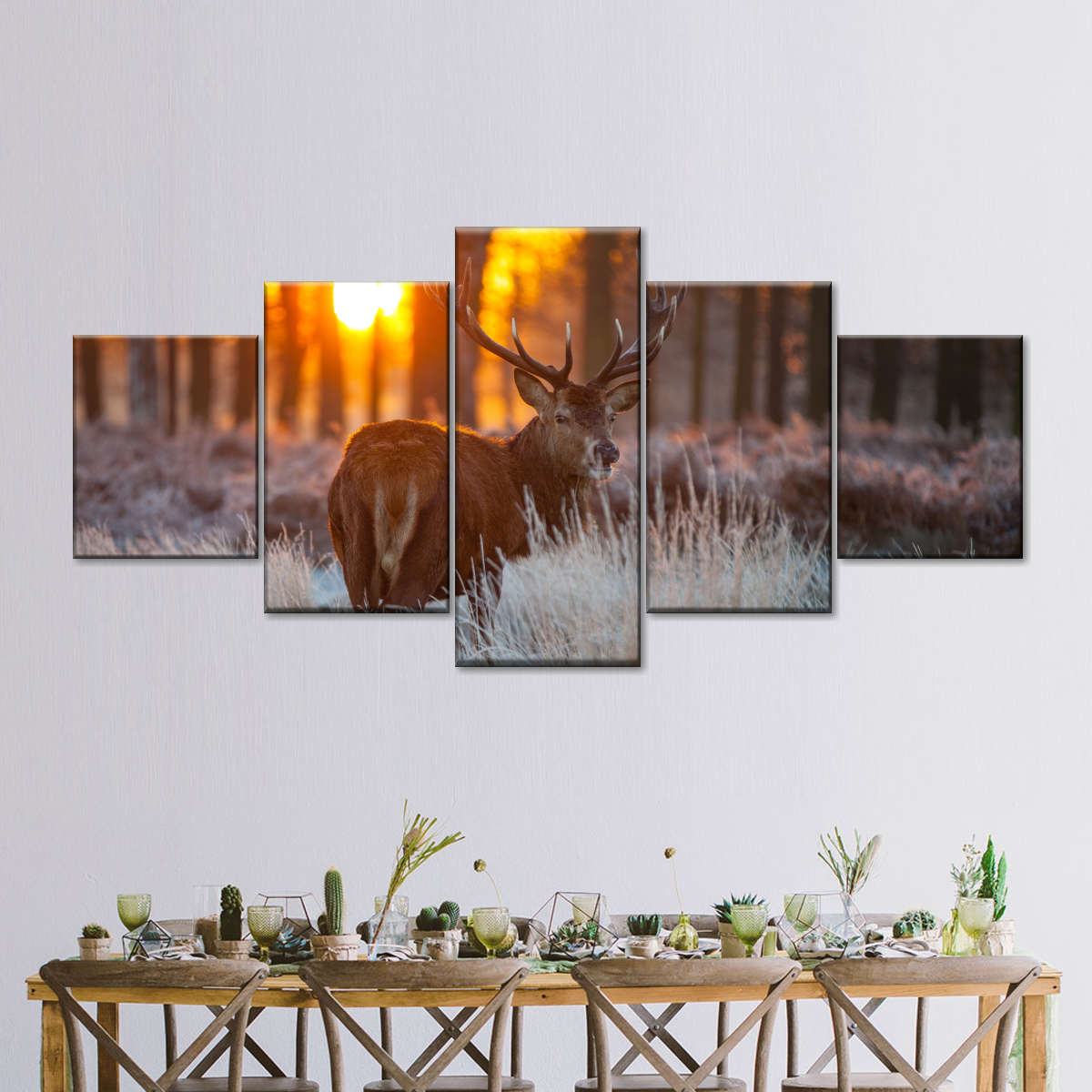 Forest Deer Hunting Wall Art