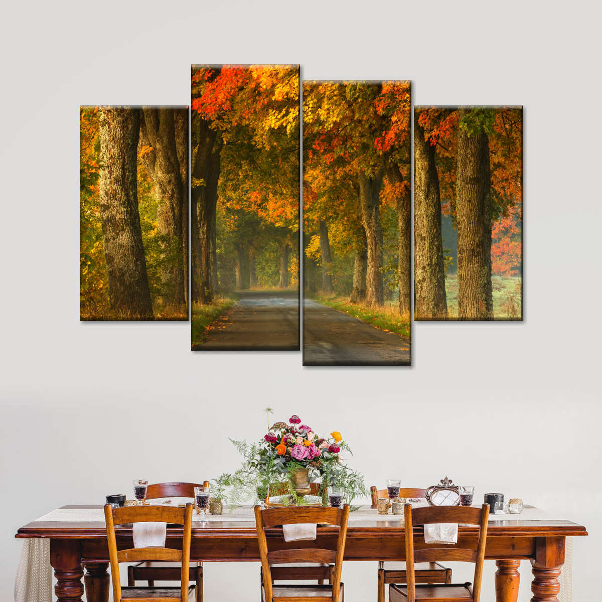 Polish Autumn Road Wall Art