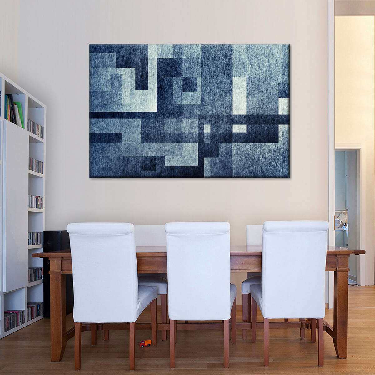 Creative Blue Abstract Wall Art