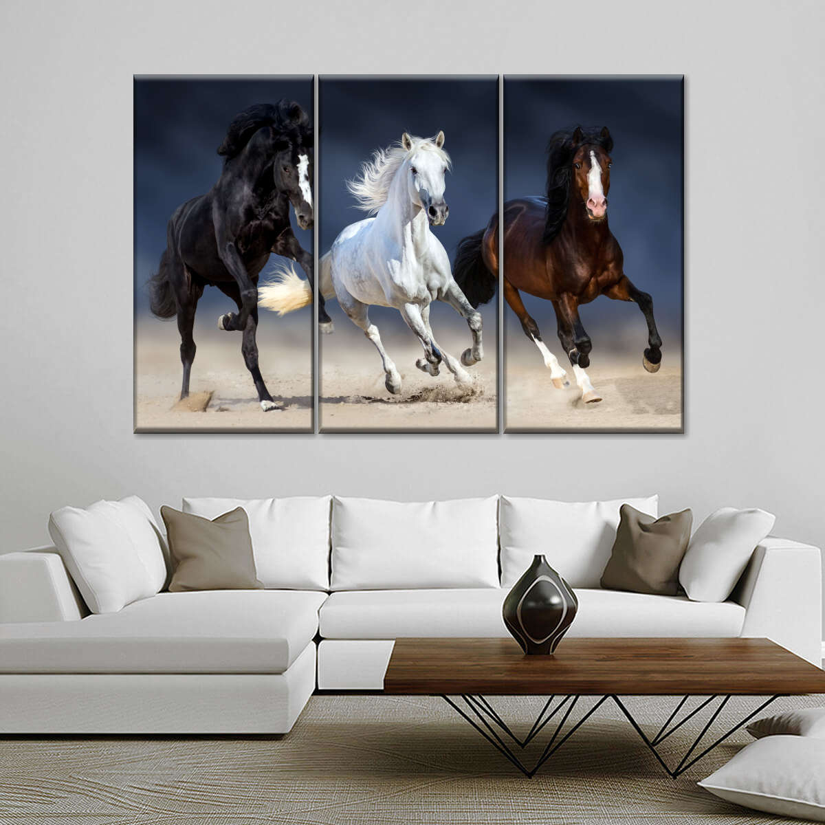 Wild Colorful Horses Wall Art