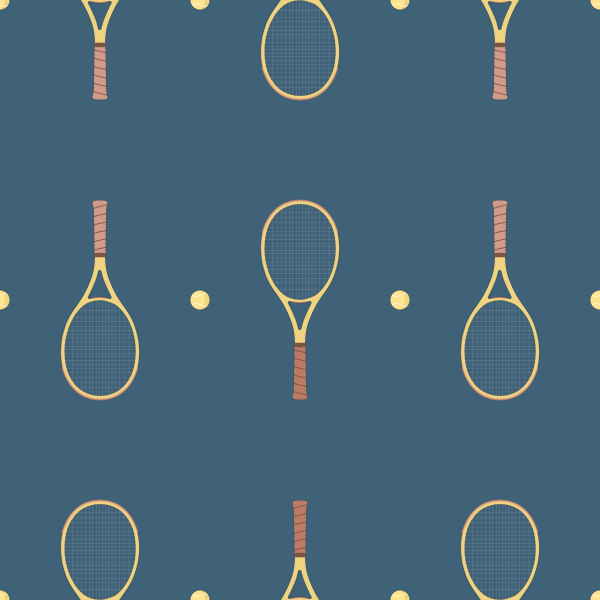 Tennis Dark Blue Wallpaper