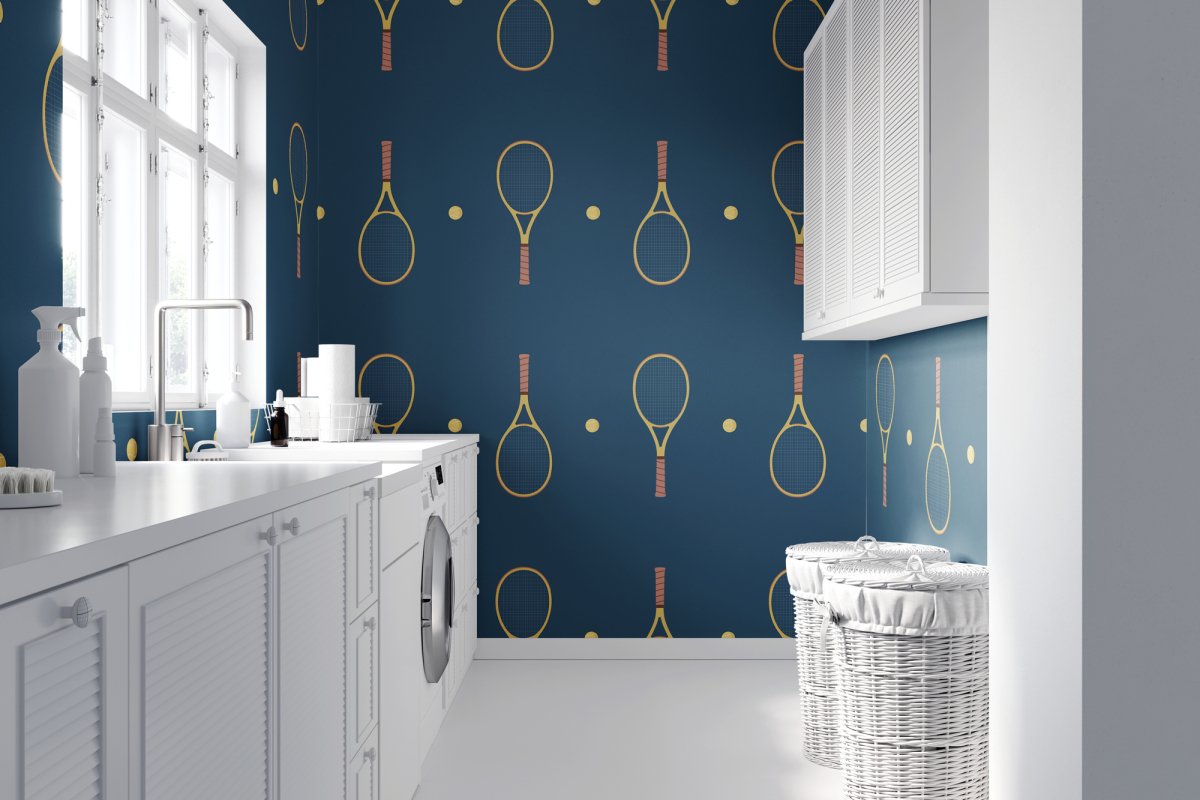 Tennis Dark Blue Wallpaper