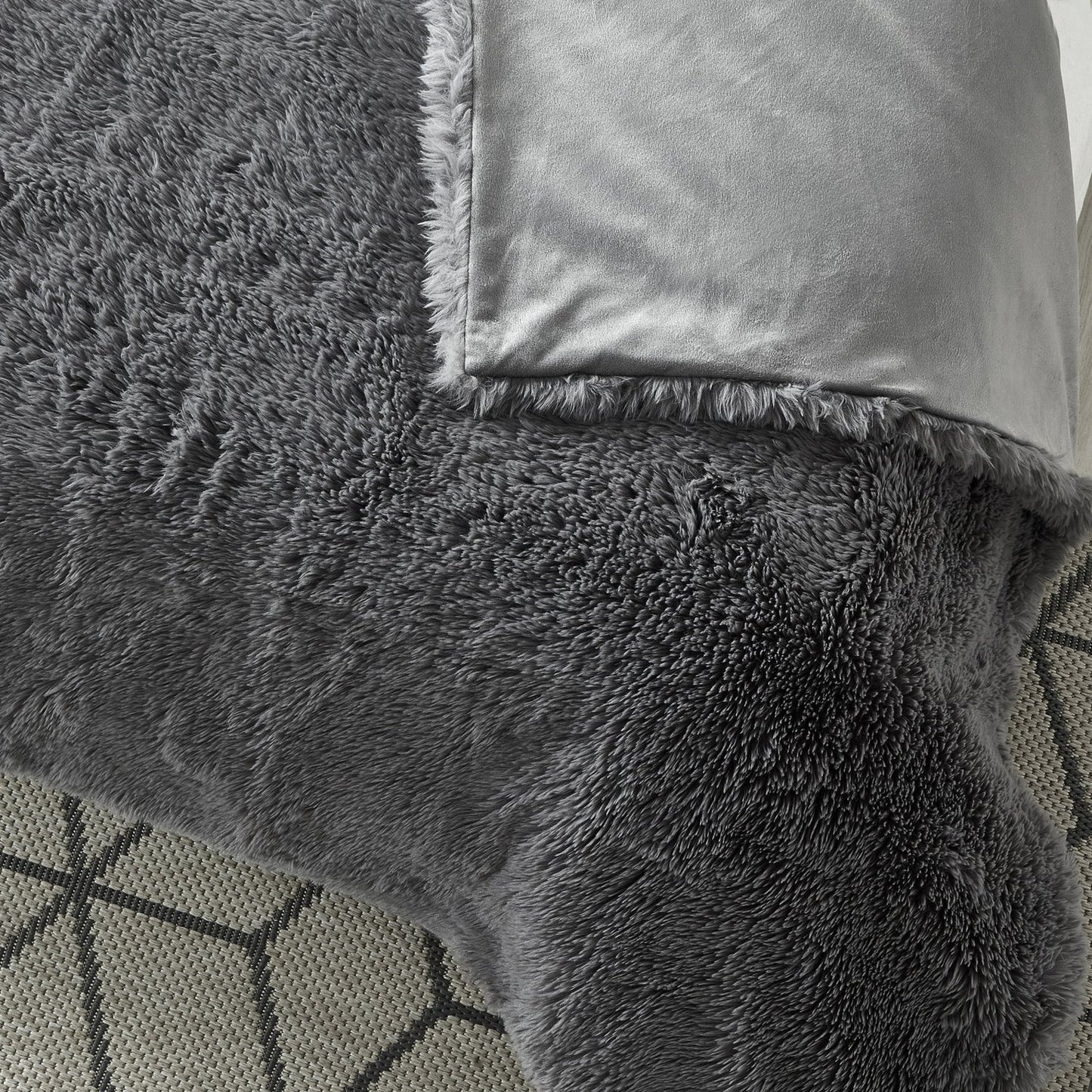 Mir Faux Lamb Fur Throw