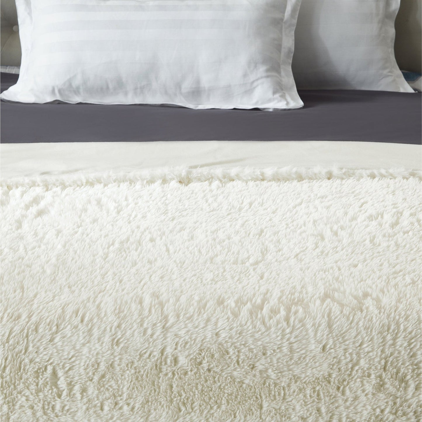 Mir Faux Lamb Fur Throw