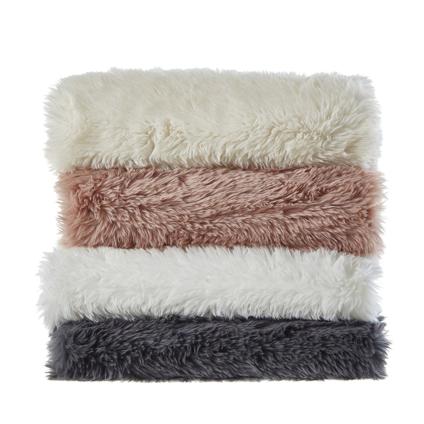 Mir Faux Lamb Fur Throw