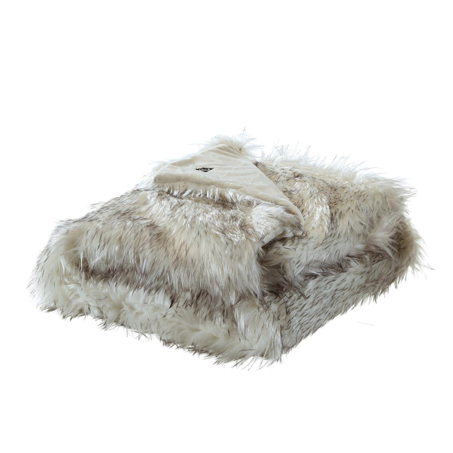 Waleed Faux Wolf Fur Throw