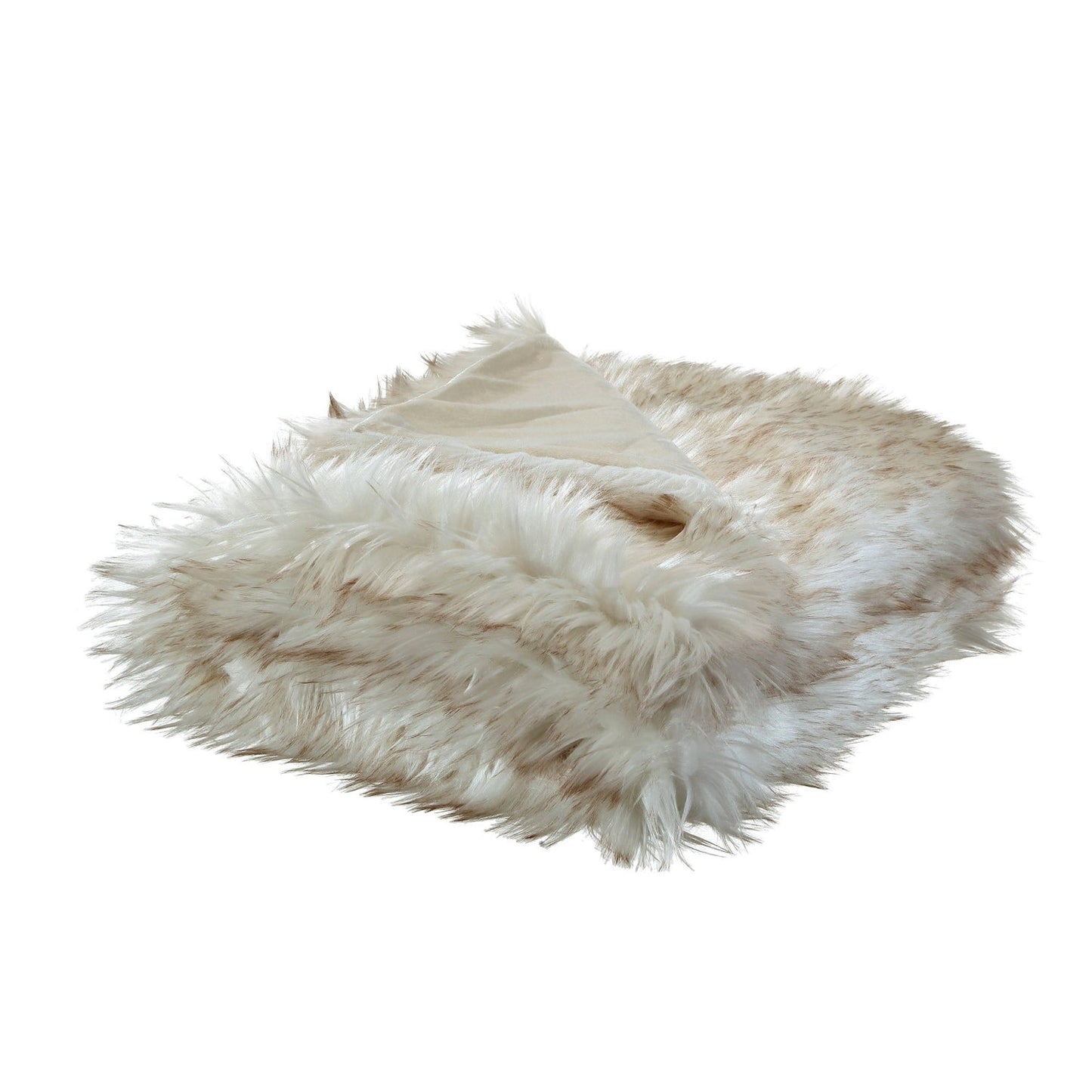 Waleed Faux Wolf Fur Throw