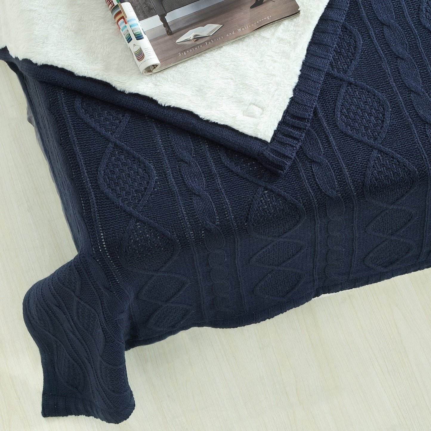 Yara Cable Knit Throw