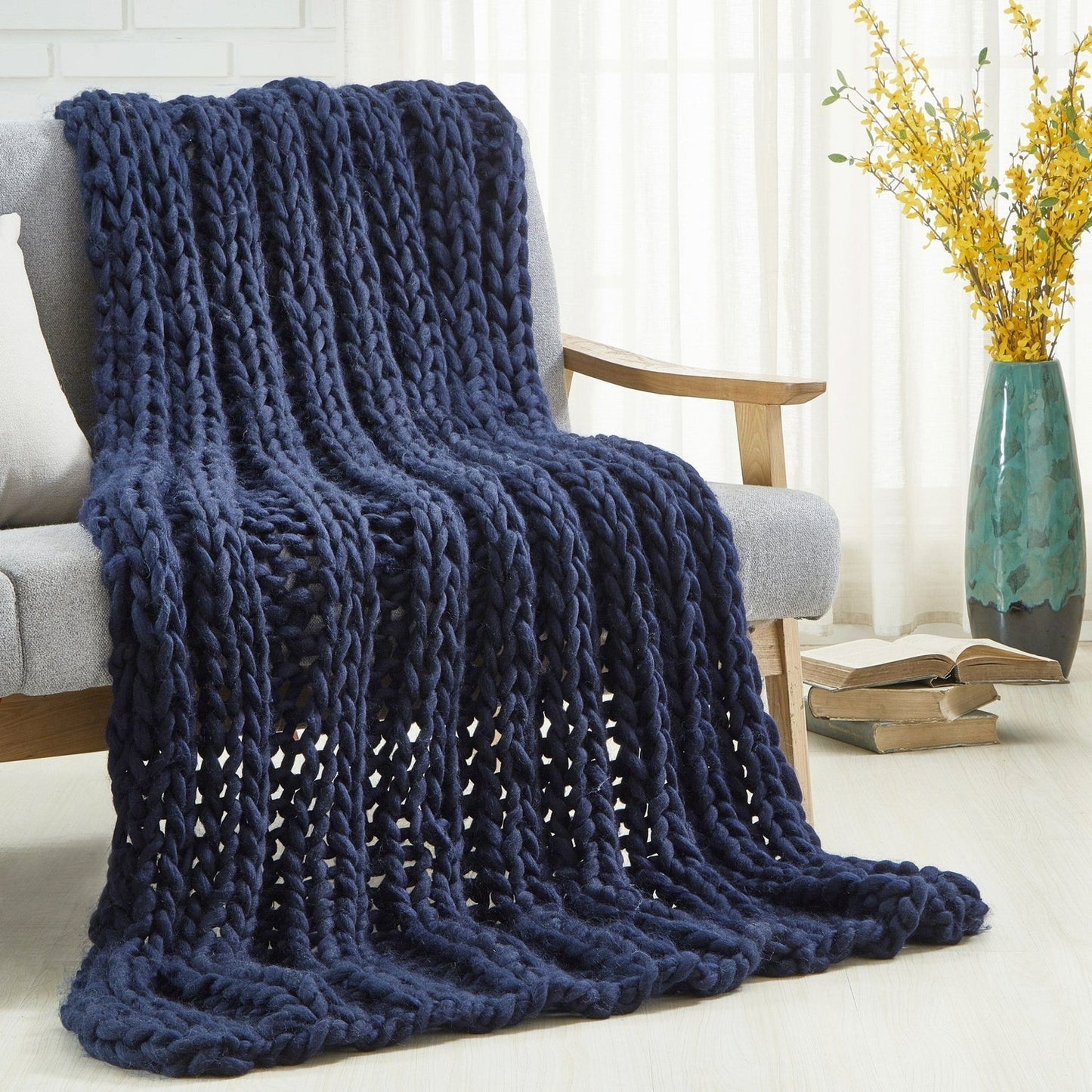 Yolly Channel Knit Throw