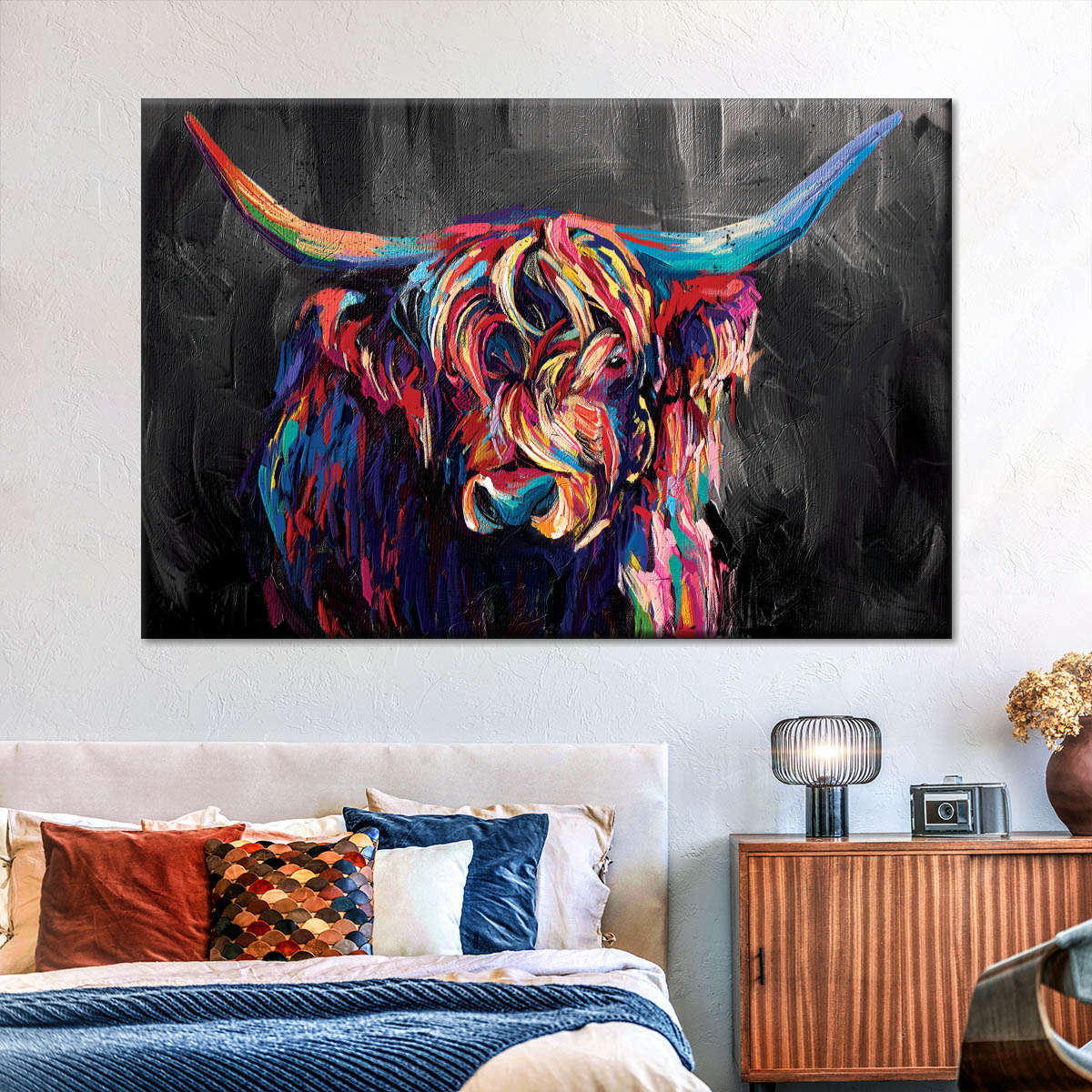 Highland Cow Acrylic Wall Art