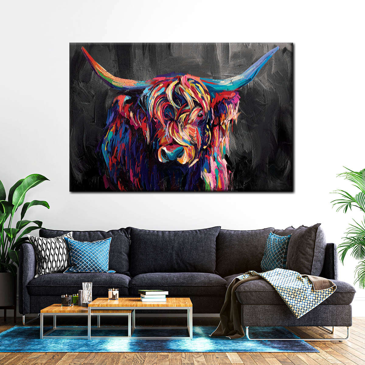 Highland Cow Acrylic Wall Art