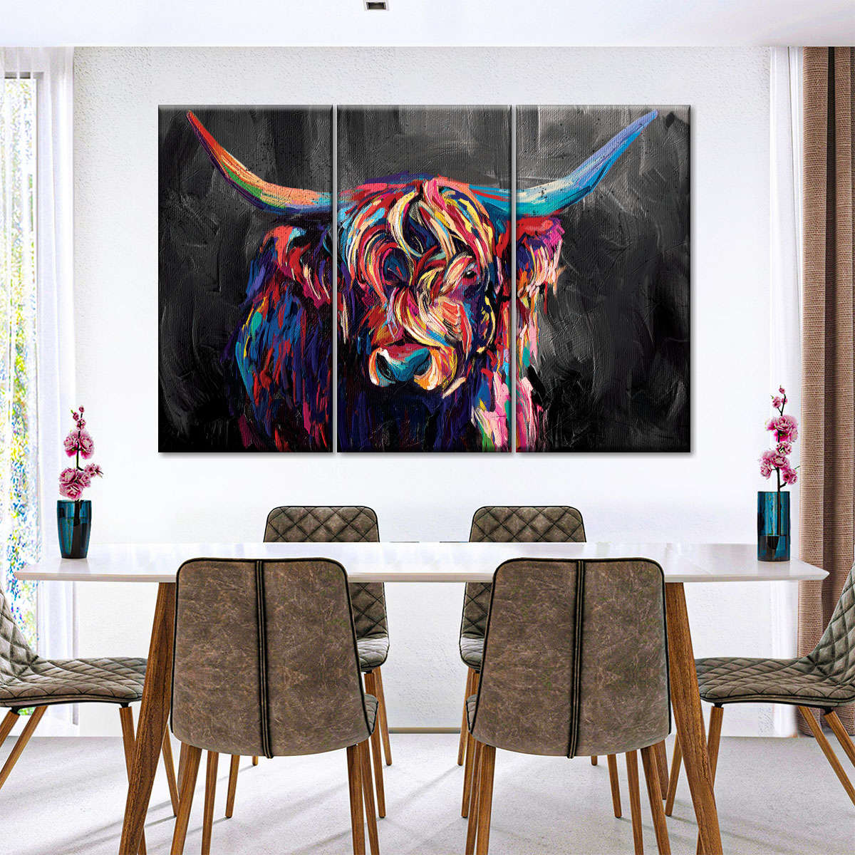 Highland Cow Acrylic Wall Art