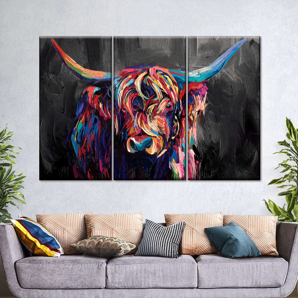 Highland Cow Acrylic Wall Art