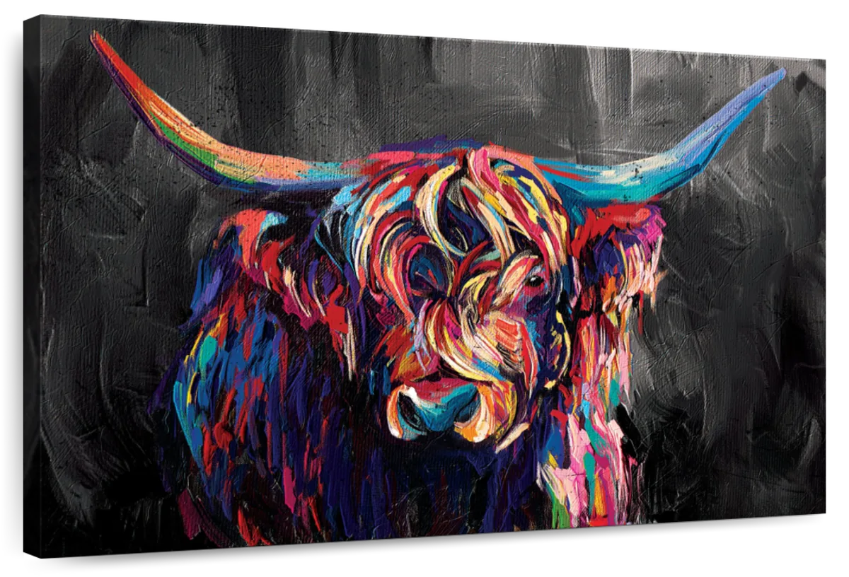 Highland Cow Acrylic Wall Art