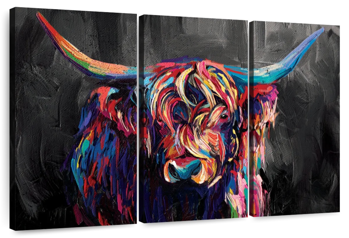Highland Cow Acrylic Wall Art