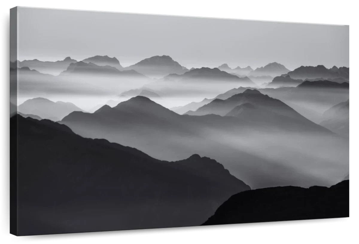 Andes Mountains In Mist Wall Art