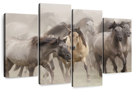 Wild Horse Stampede Wall Art