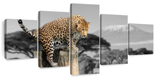 Pop African Leopard Wall Art