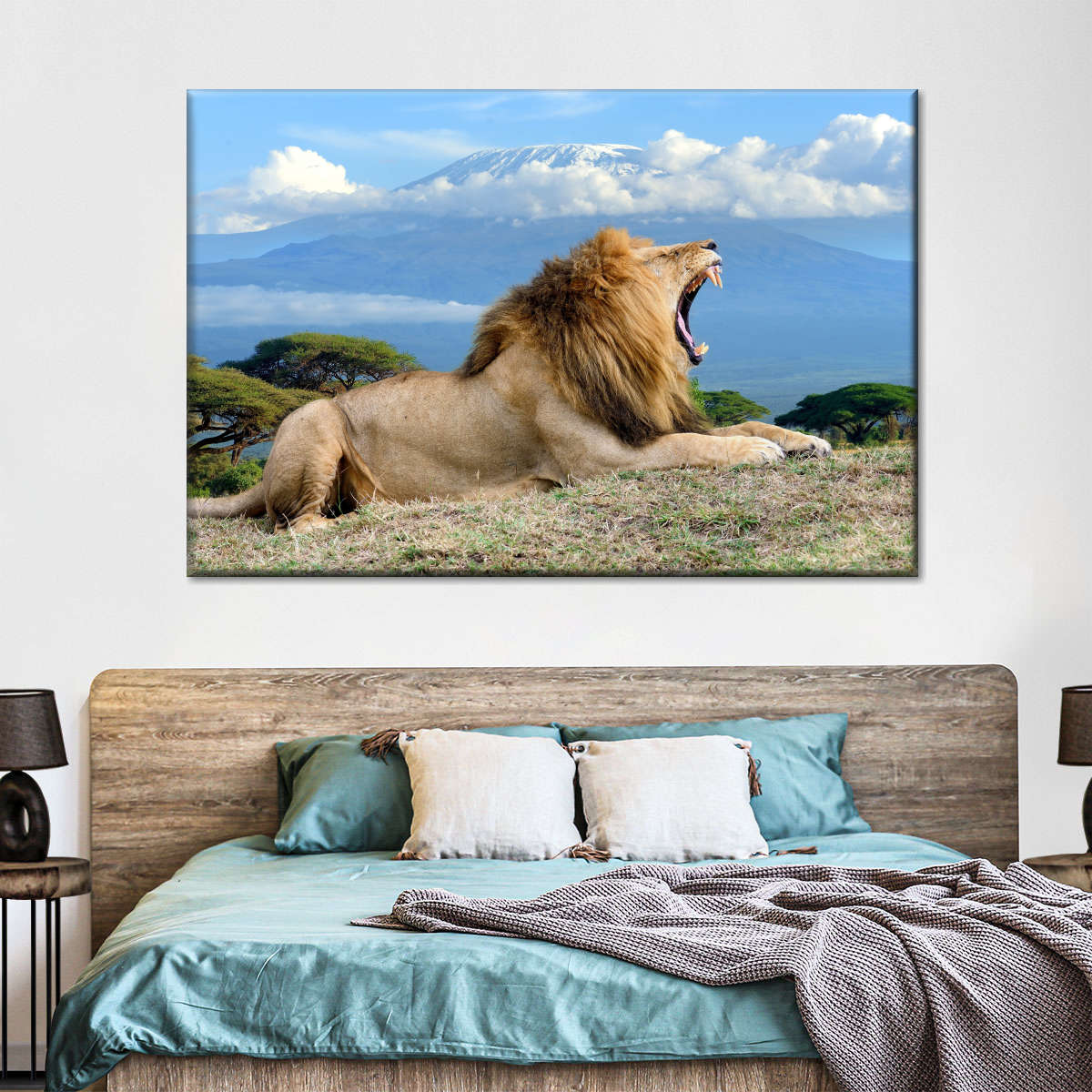 Roaring Safari Lion Wall Art