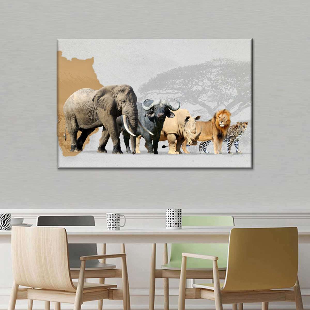 Iconic Safari Animals Wall Art