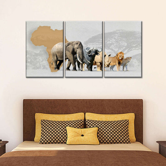 Iconic Safari Animals Wall Art