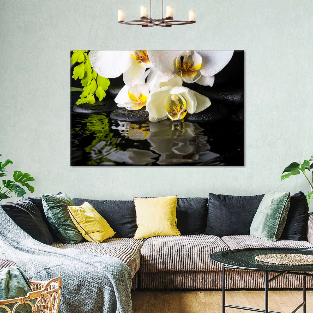 Delicate Zen Orchids Wall Art