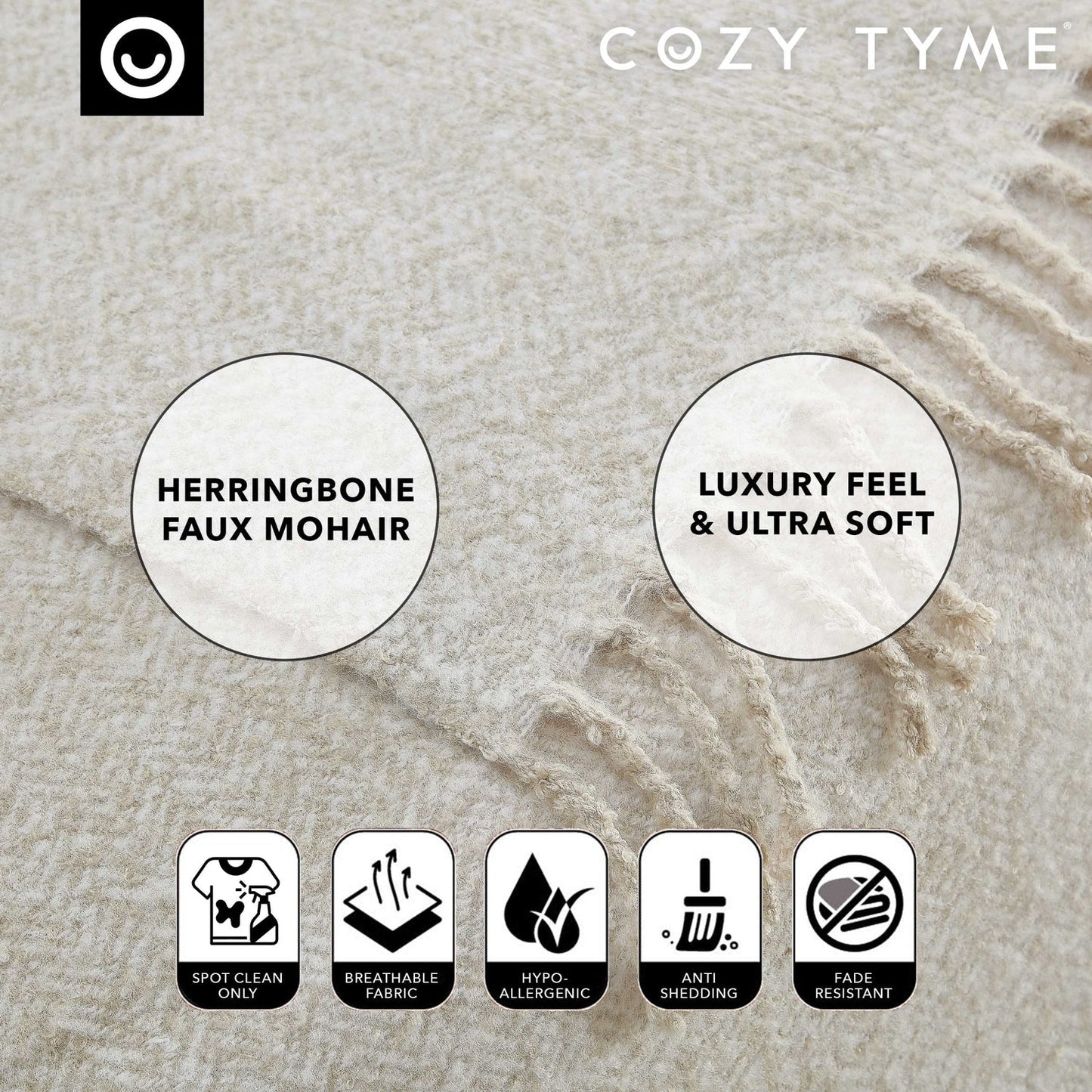 Samara Faux Mohair Throw