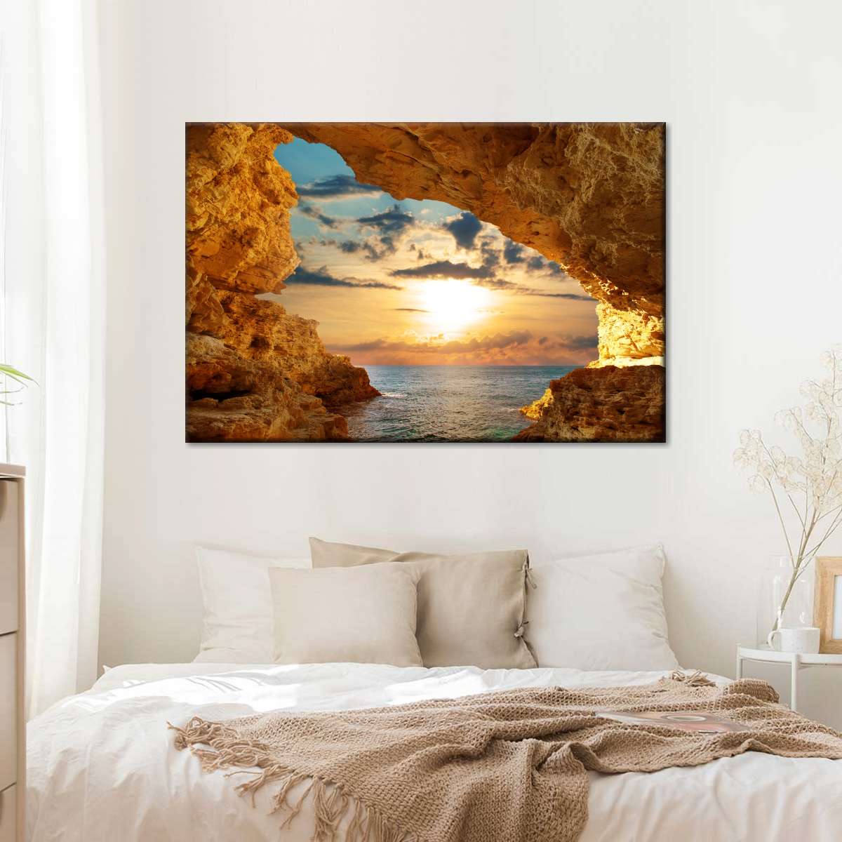 Bright Beach Sunrise Wall Art