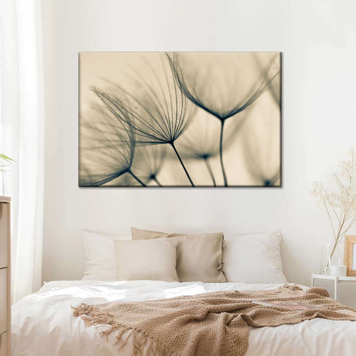 Dandelion Flower Seeds Wall Art