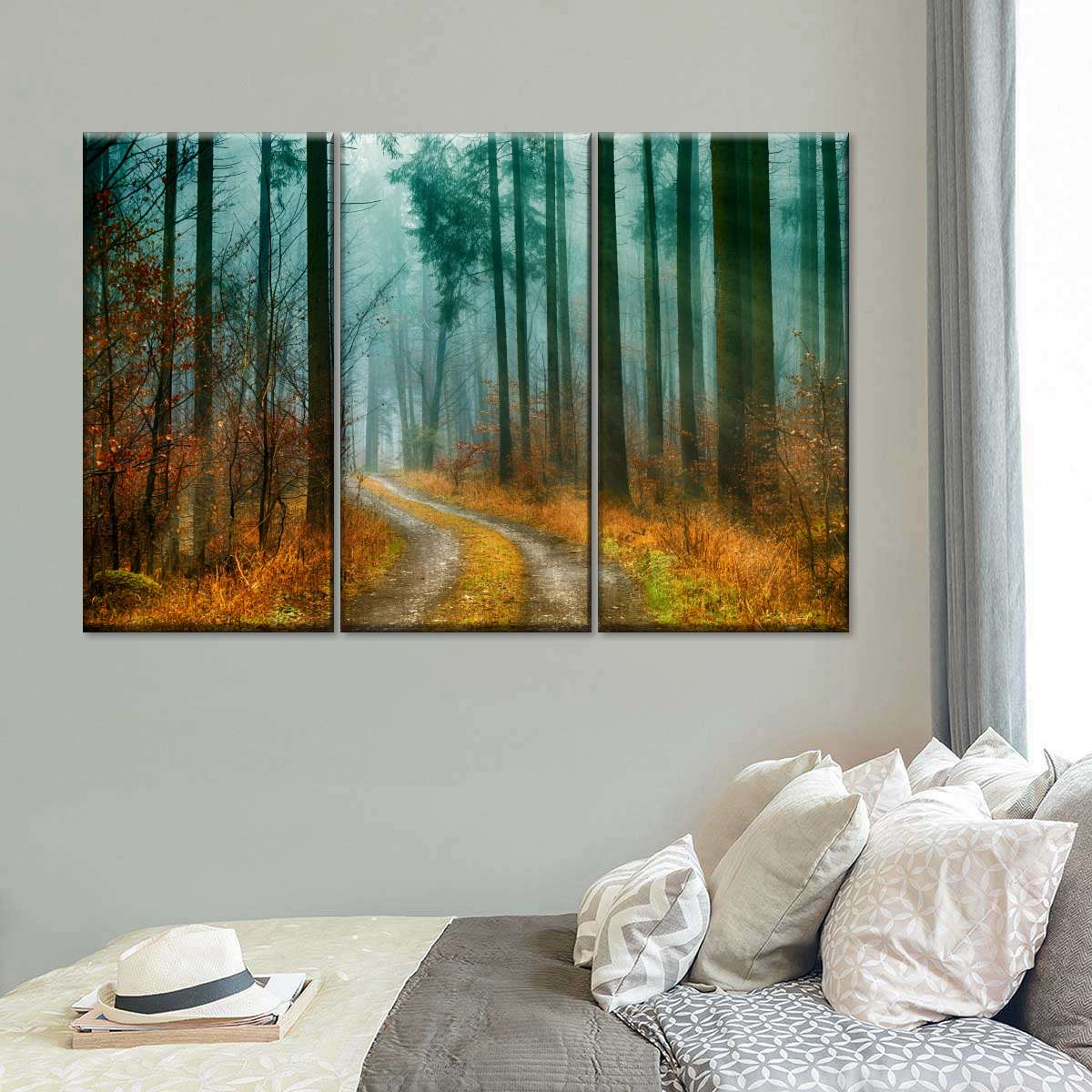 Autumn Forest Pathway Wall Art