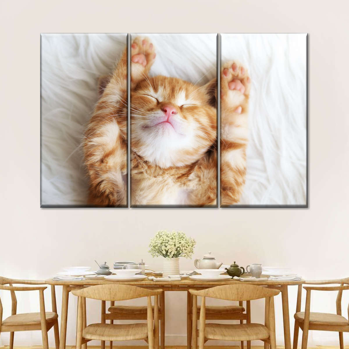 Sleepy Kitty Wall Art