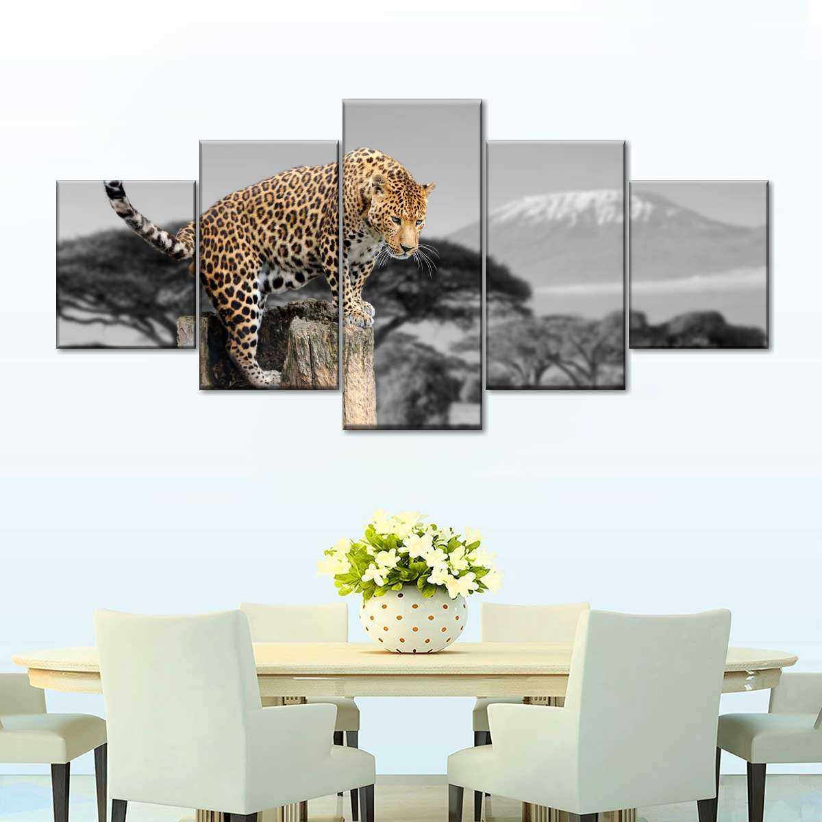 Pop African Leopard Wall Art