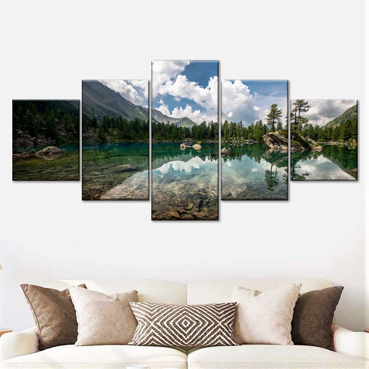 Tranquil Lake Landscape Wall Art