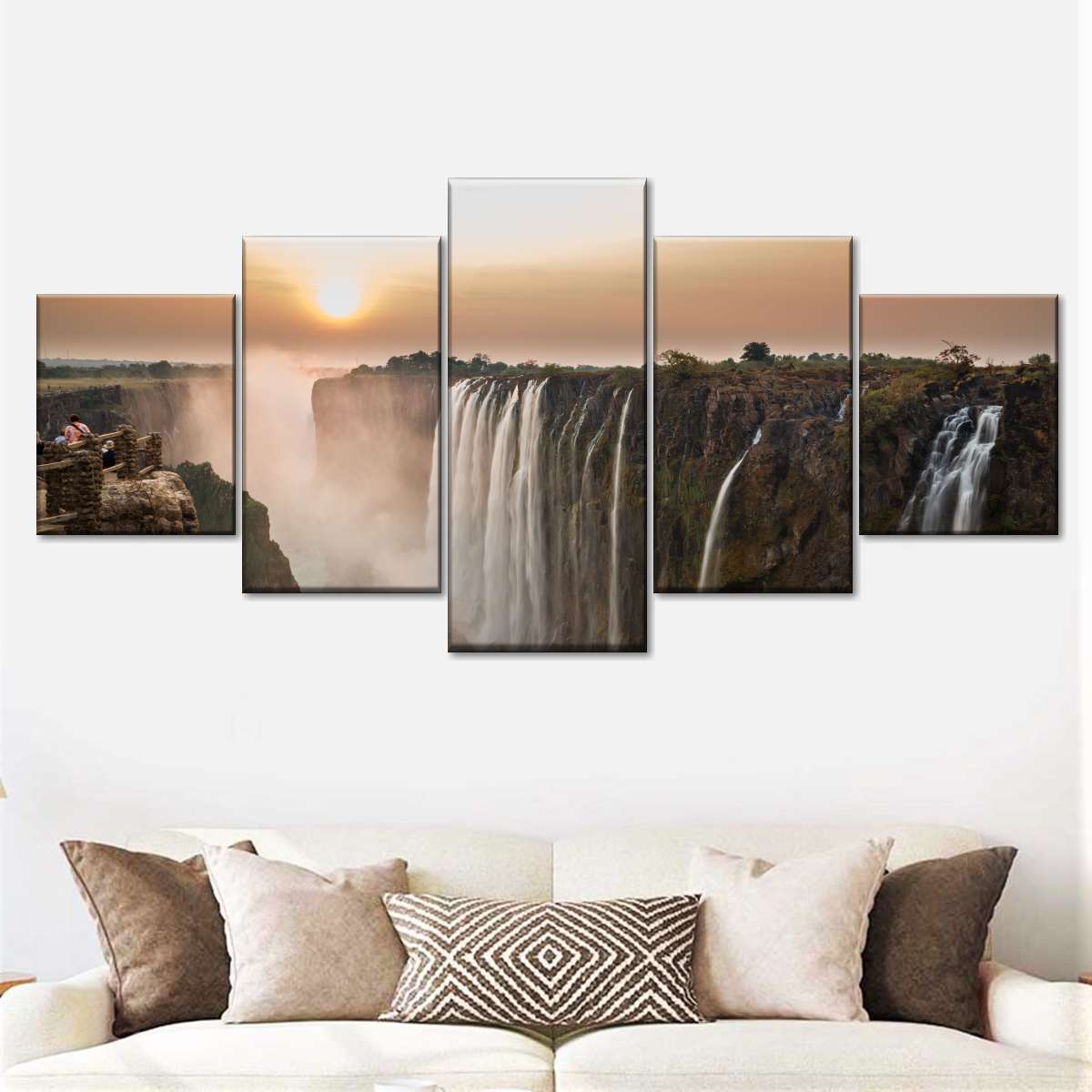 Victoria Falls Sunset Wall Art