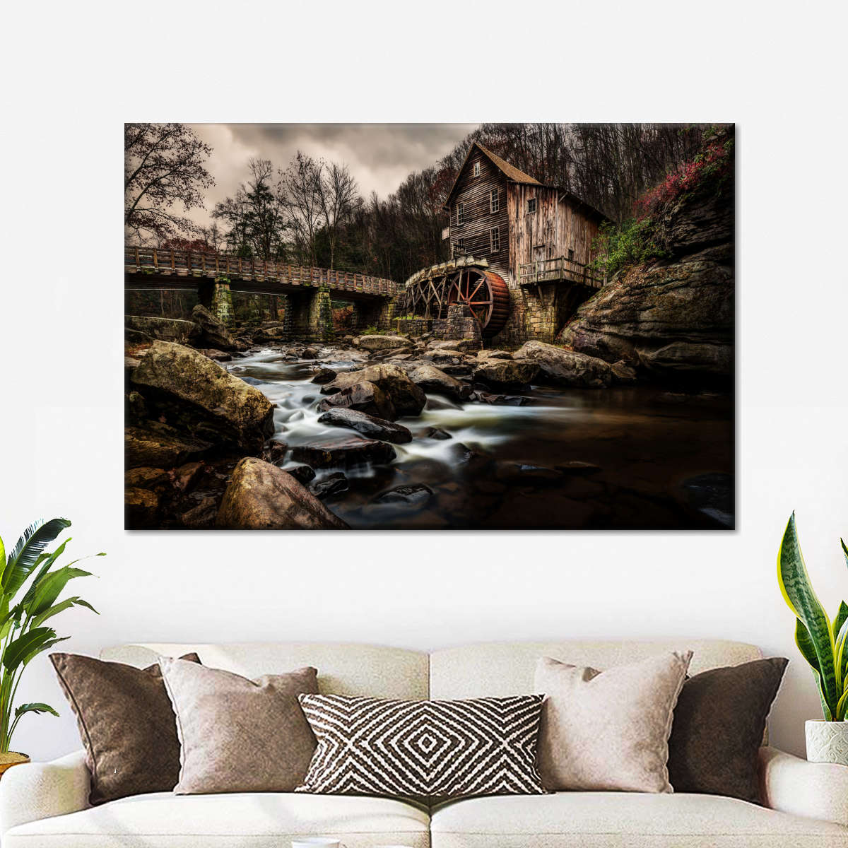 Grist Mill At Babcock Park Wall Art