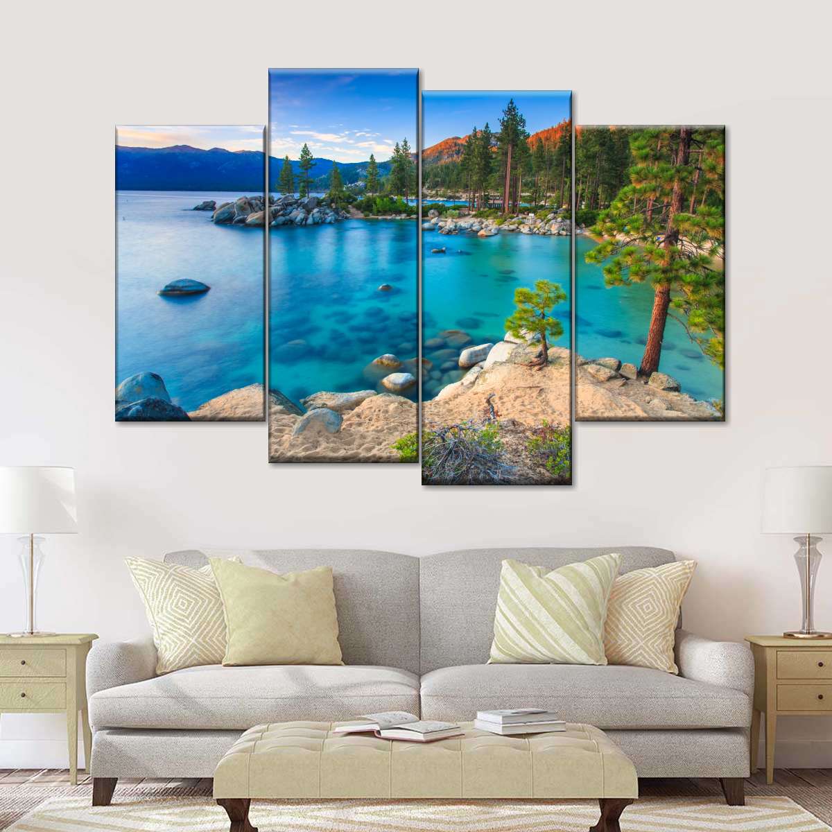 Lake Tahoe Sand Harbor Scene Wall Art