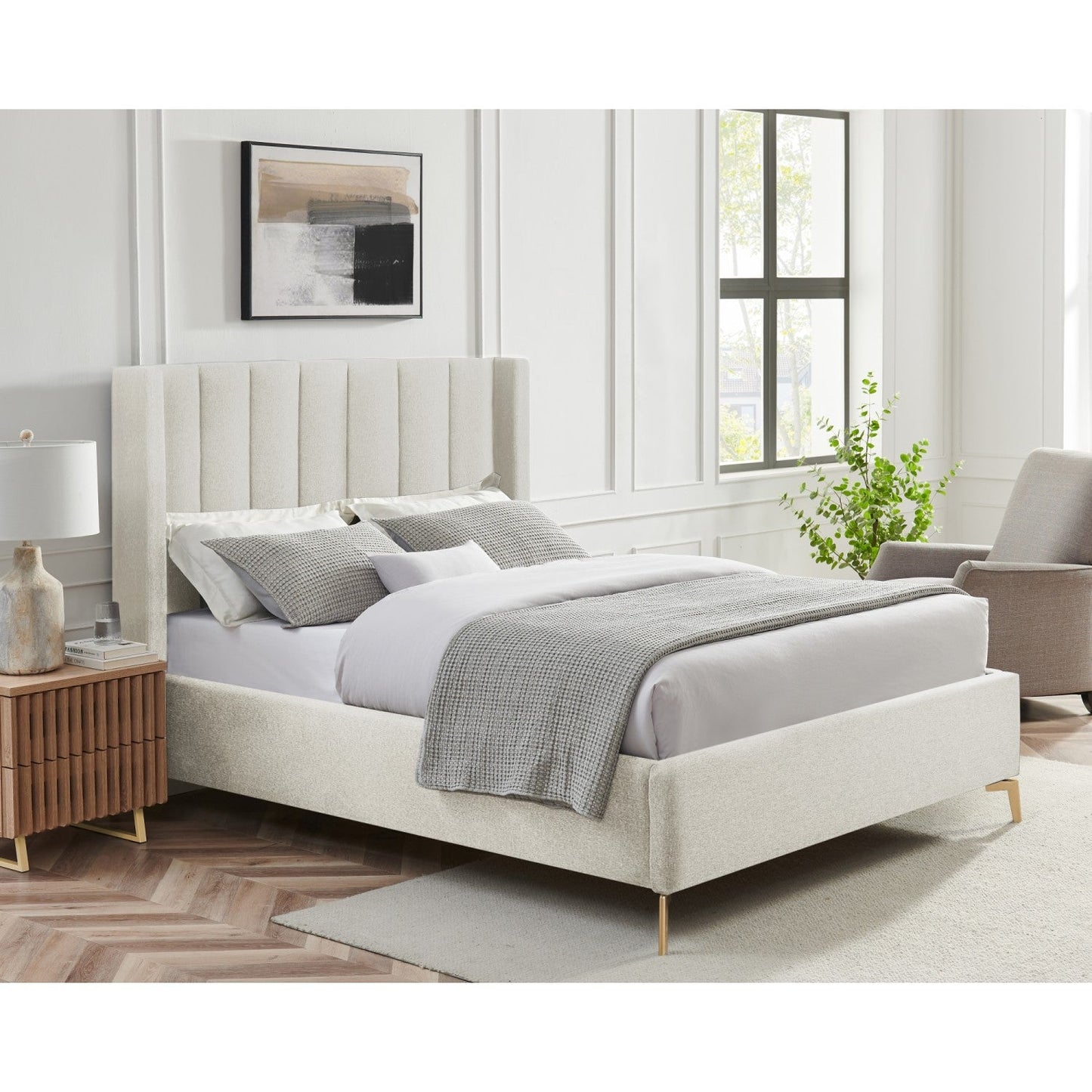 Caliyah Linen Bed