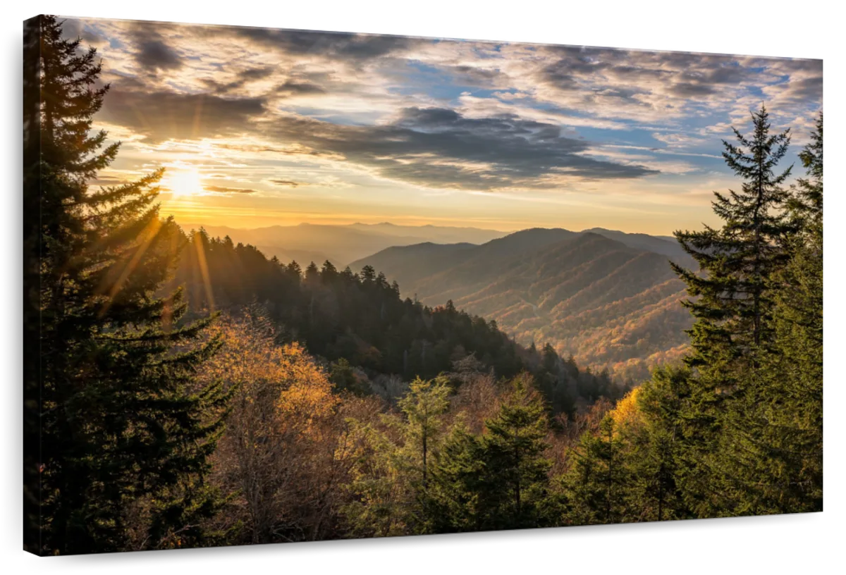 Sunrise In Smoky Mountains Wall Art