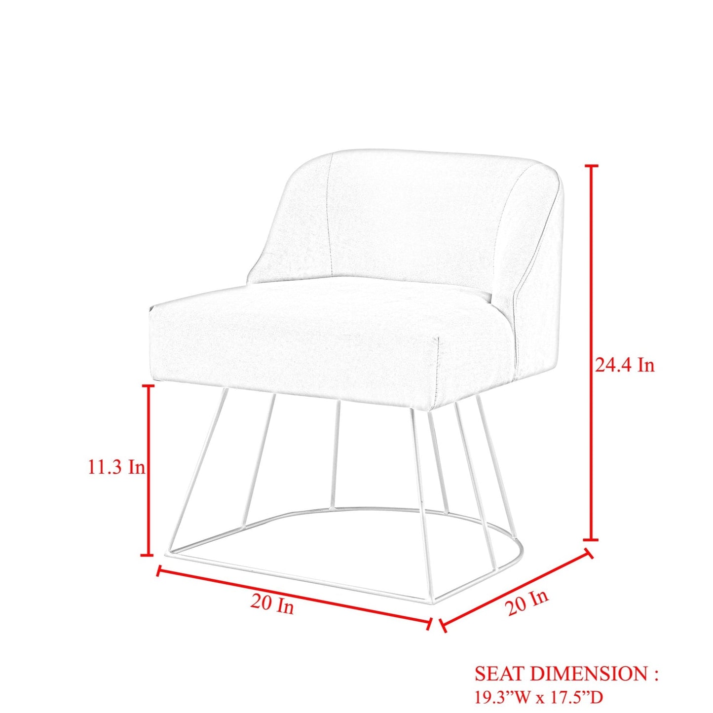 Odile Vanity Stool
