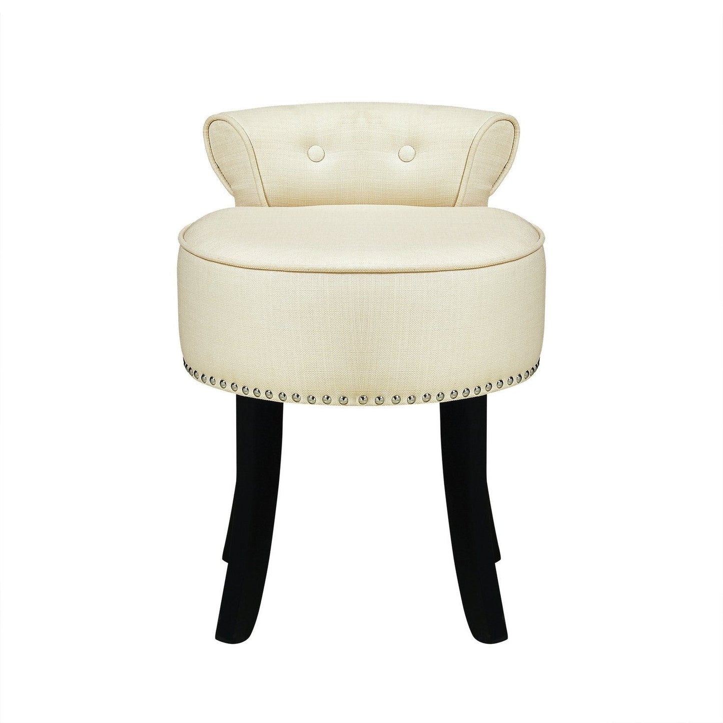 Taylor Linen Vanity Stool