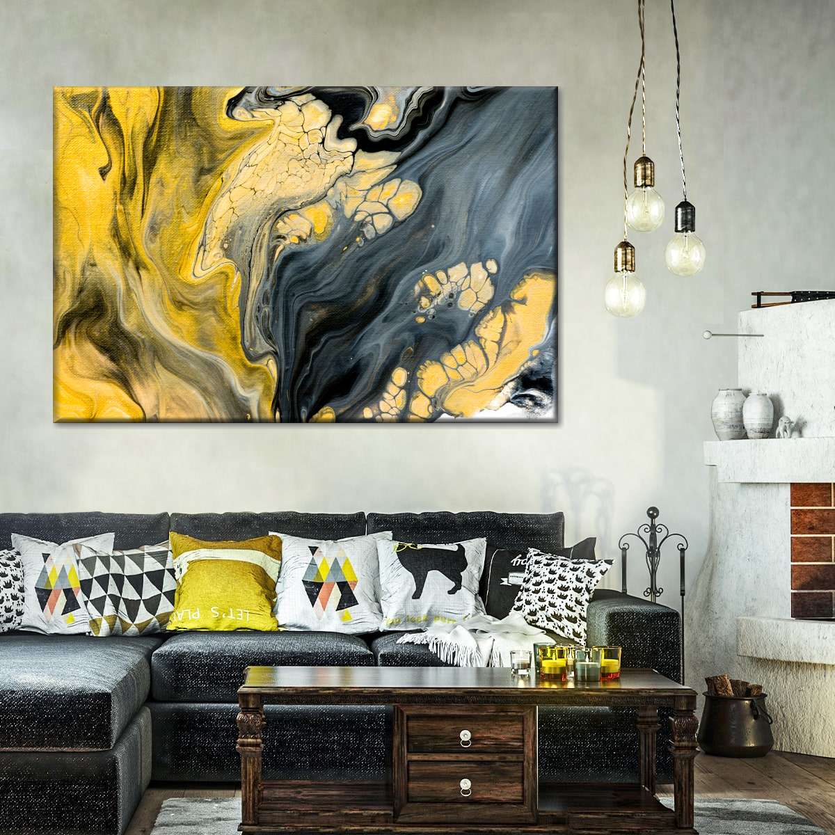 Marbled Abstract Wall Art