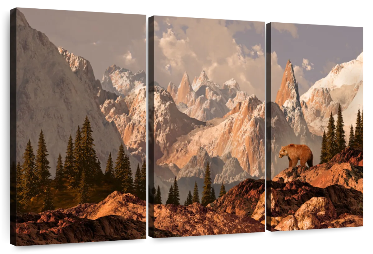 Rocky Mountain Bear Wall Art