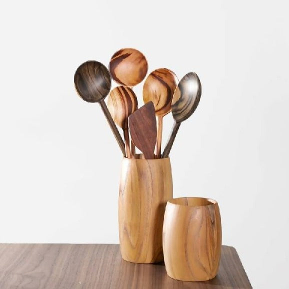 Teak Utensil Holder