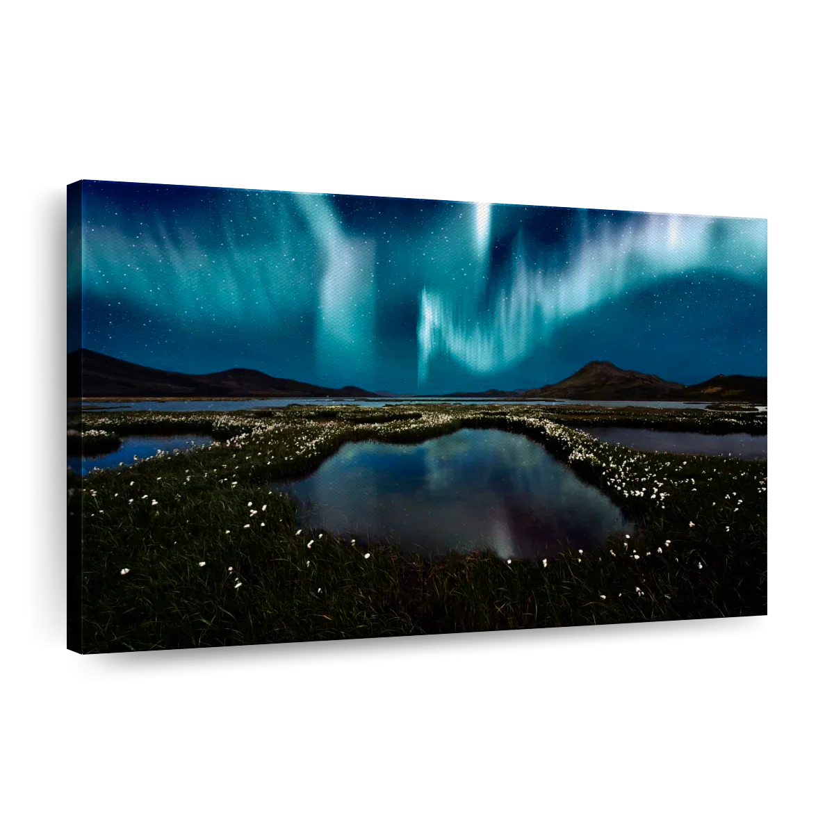 Landmannalaugar Northern Lights Wall Art