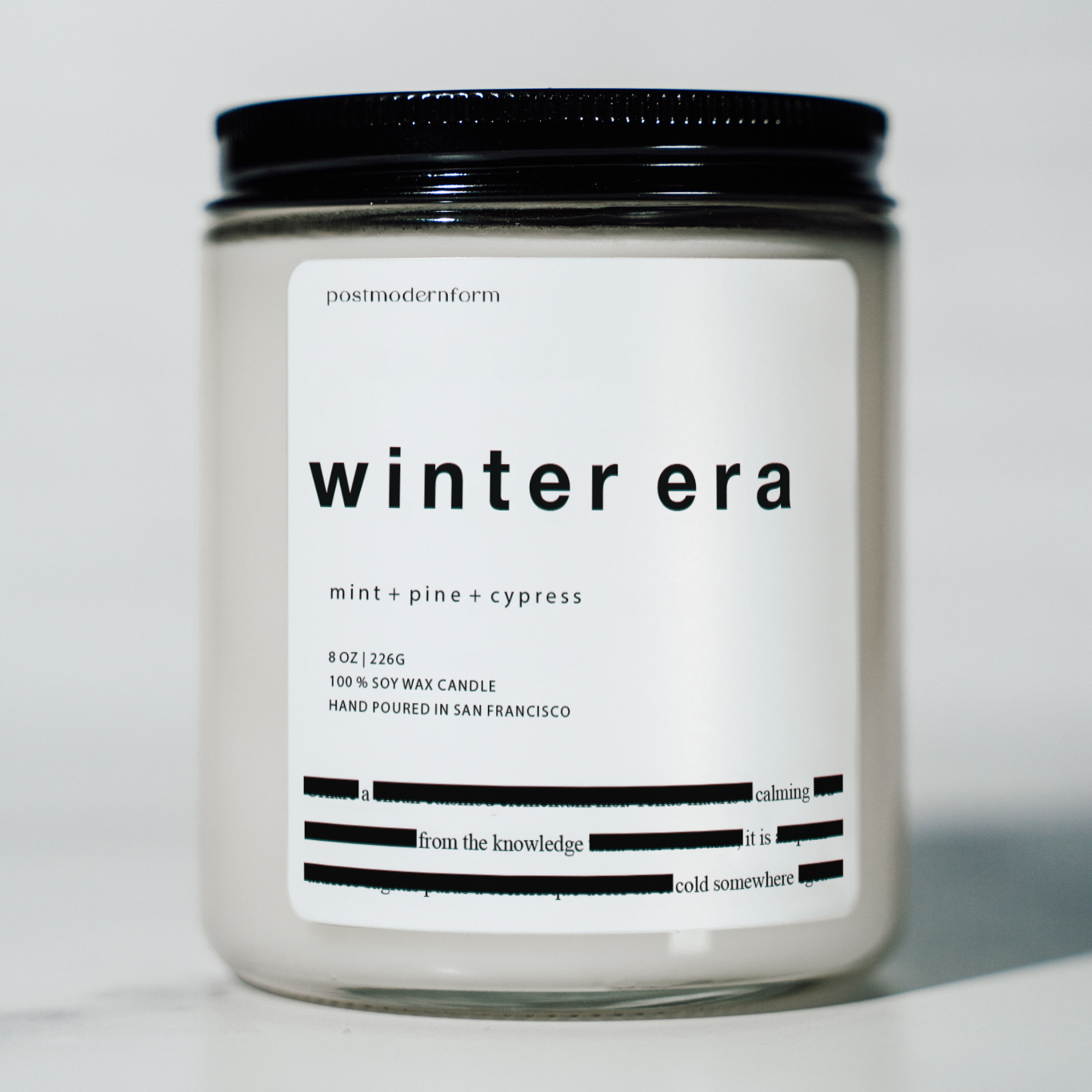 Postmodernform Winter Era Candle