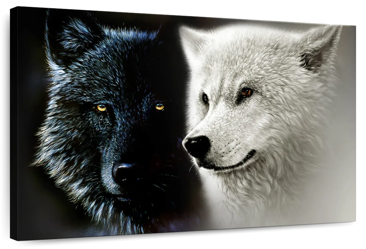 Tale Of Two Wolves Wall Art