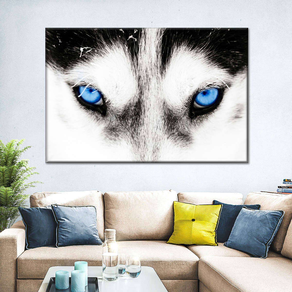 Husky's Eyes Wall Art