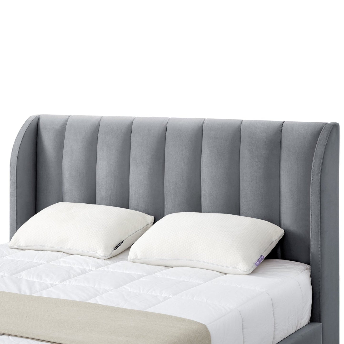 Misael Velvet Platform Bed